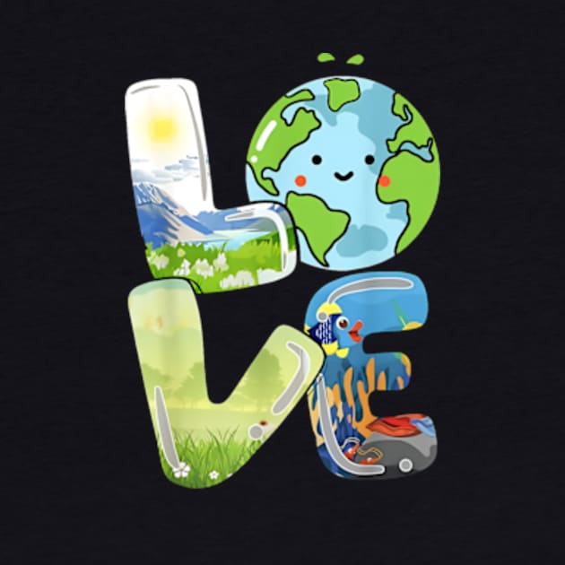 Love World Earth Day 2024 by YASSIN DESIGNER